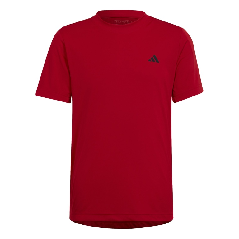 adidas Tennis-Tshirt Club 3-Streifen rot Jungen